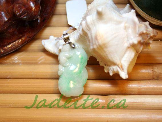 Grade A Natural Jadeite (Fei Cui) Apple Green Jade pendant